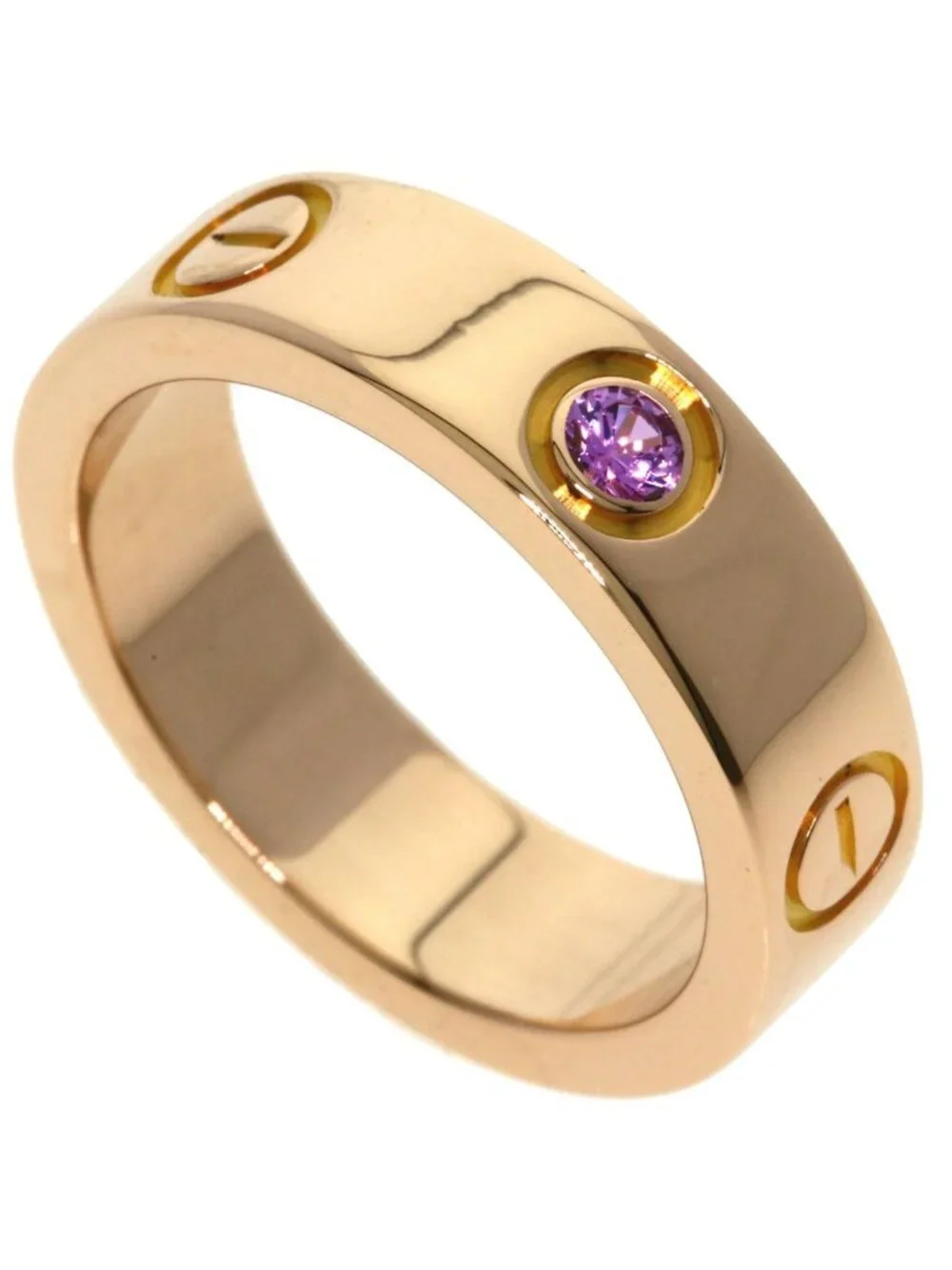 Cartier Love Ring Sapphire 53 18k Pink Gold